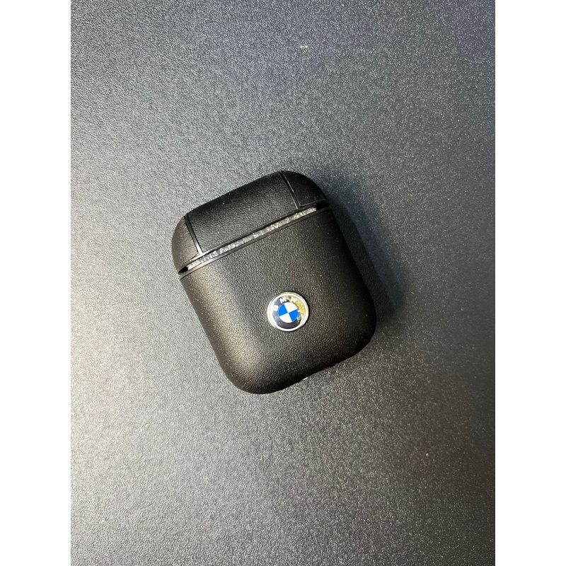 Bmw Motorsports PC Leather AirPods Case with Metal Logo