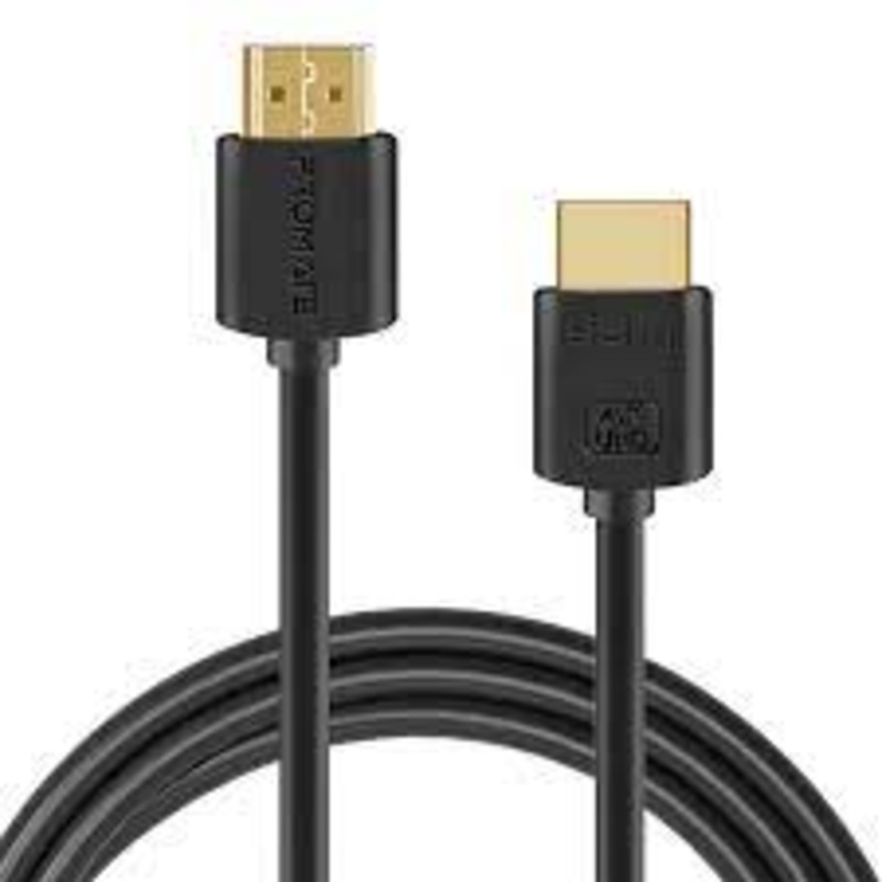 HDMI to HDMI MICRODIGIT  Flat Cable 1080P 10 Meter, Black