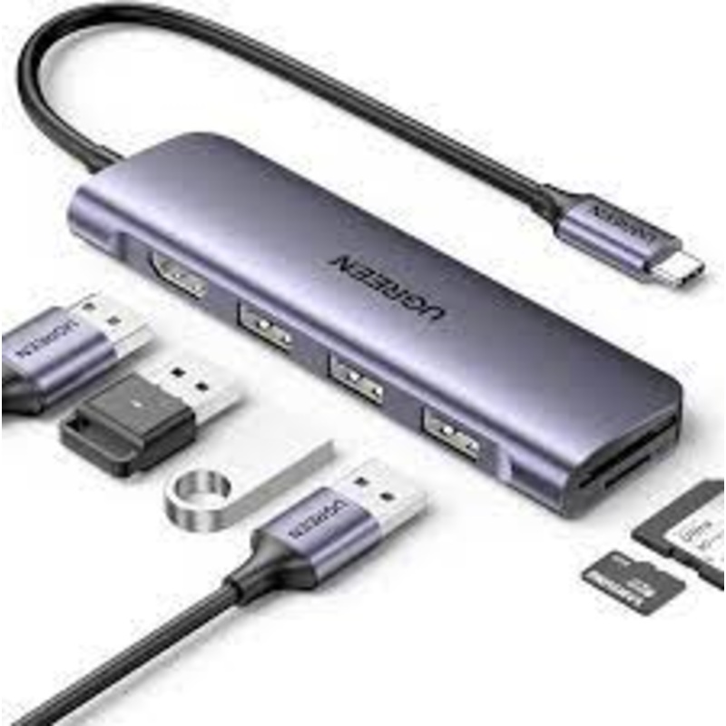 MICRODIGIT Multi Port Adaptor 4 in 1 Type C to 4 Port USB Hub