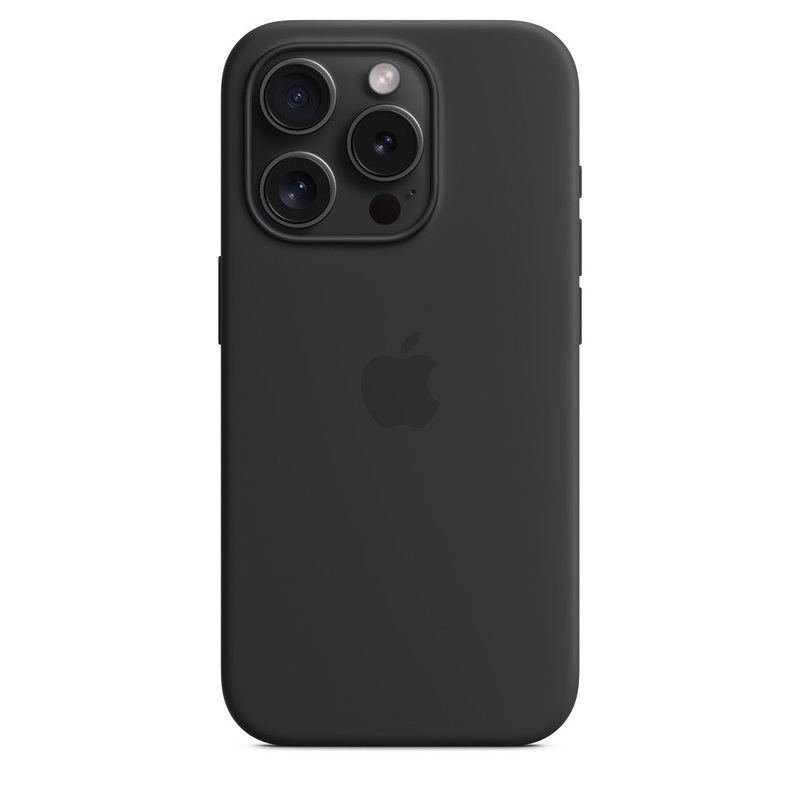 Apple iPhone 14, 15 Series Original Silicone Case with MagSafe Case in Black, Storm Blue, Clay, Light Pink, Guava, Orange Sorbet, Cypress, Winter and Blue Colors