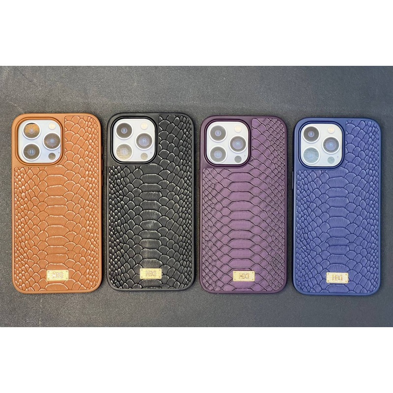 HDCI Pure Leather Wallet Case for Apple iPhone 15 Pro and 15 Pro Max CaseinBlue, Black, Purple and Orange colors