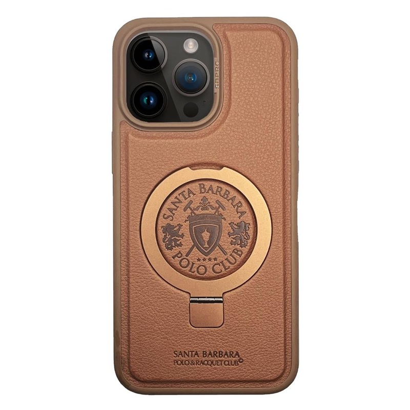iPhone 15 Pro & 15Pro Max POLO Leather Invisible Stand Magnetic Case with Stander Holder