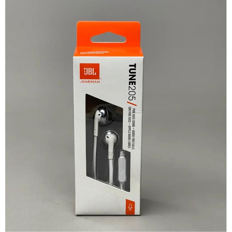 JBL Tune 205 In-Ear Wired Headphone with Soft Carrying Pouch