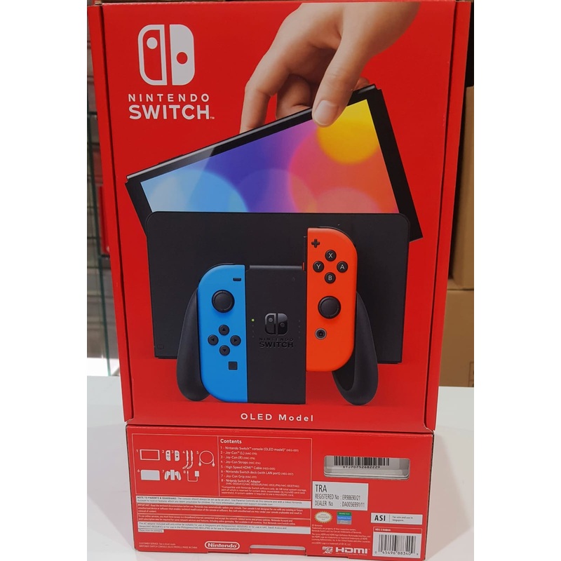 Nintendo Switch OLED Neon Red & Blue Joy-Con