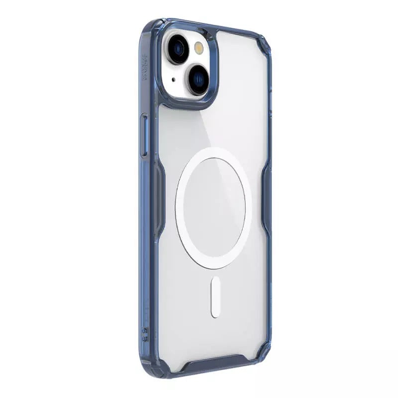 Apple iPhone 15 Plus Nature TPU Pro Magnetic Blue Case By Nillkin