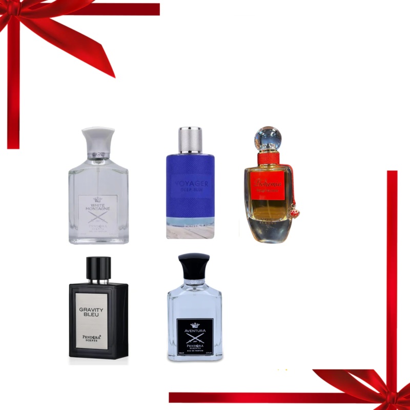 Men’s Pack of 5 Luxury Perfumes With Free Gift