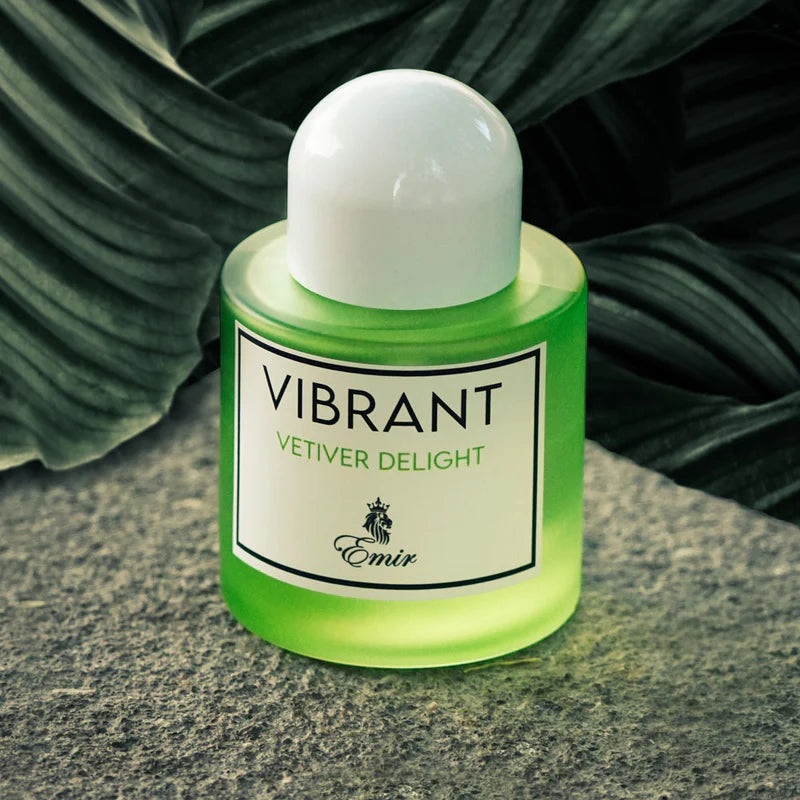 Vibrant Vetiver Delight Emir: Amber Woody Unisex Fragrance