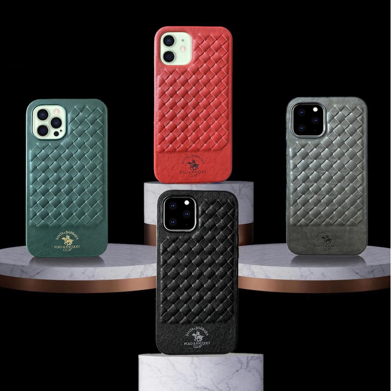 iPhone 12 Ravel Series Genuine Santa Barbara Leather Case