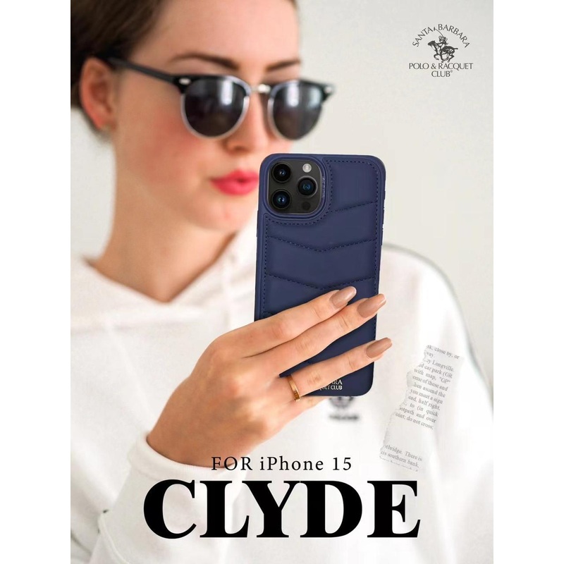 iPhone 15 Series Clyde Series Genuine Santa Barbara Leather Case