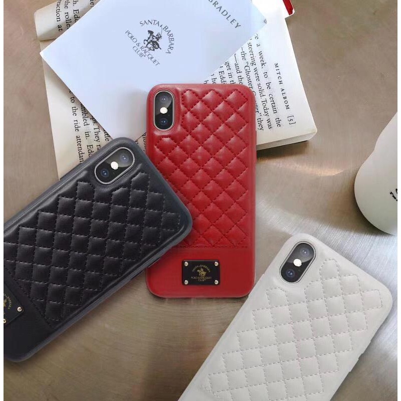 iPhone XS Max Bradley Series Genuine Santa Barbara Leather Case – White