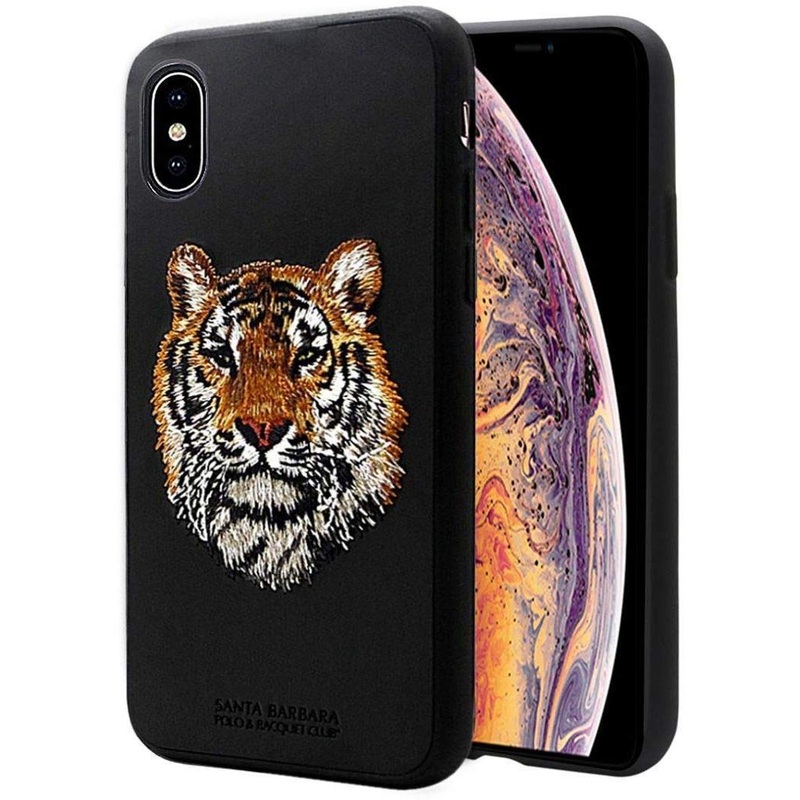 iPhone XS Max Savanna Series Genuine Santa Barbara Leather Case – Tiger