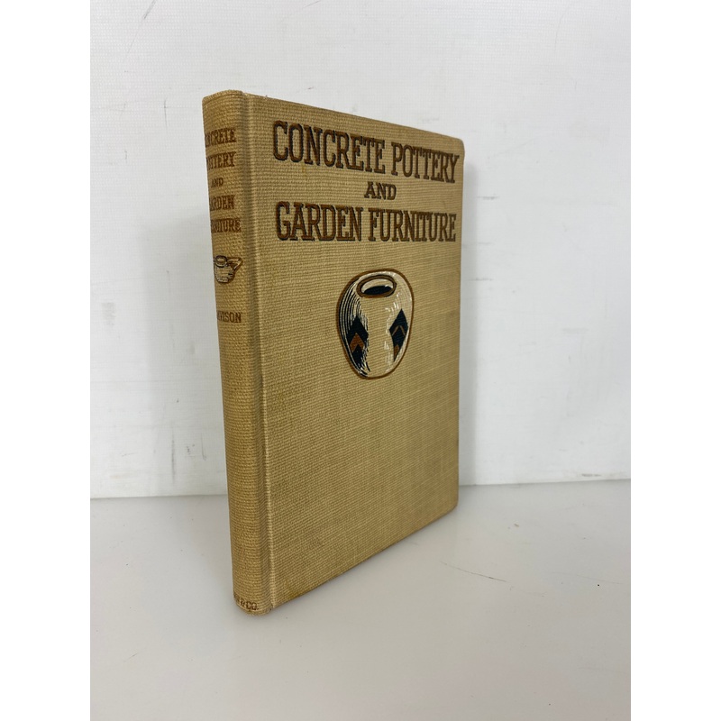 Concrete Pottery & Garden Furniture by Davison 1910 Antique HC