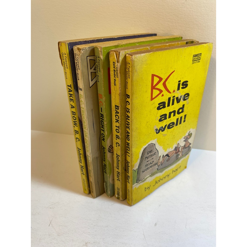 Lot of 5 B.C. Johnny Hard Comic Digests 1961-1975
