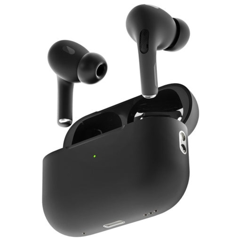 Porodo Blue Deep Bass Wireless Earbuds Pro 2 with Swipe Volume – Black