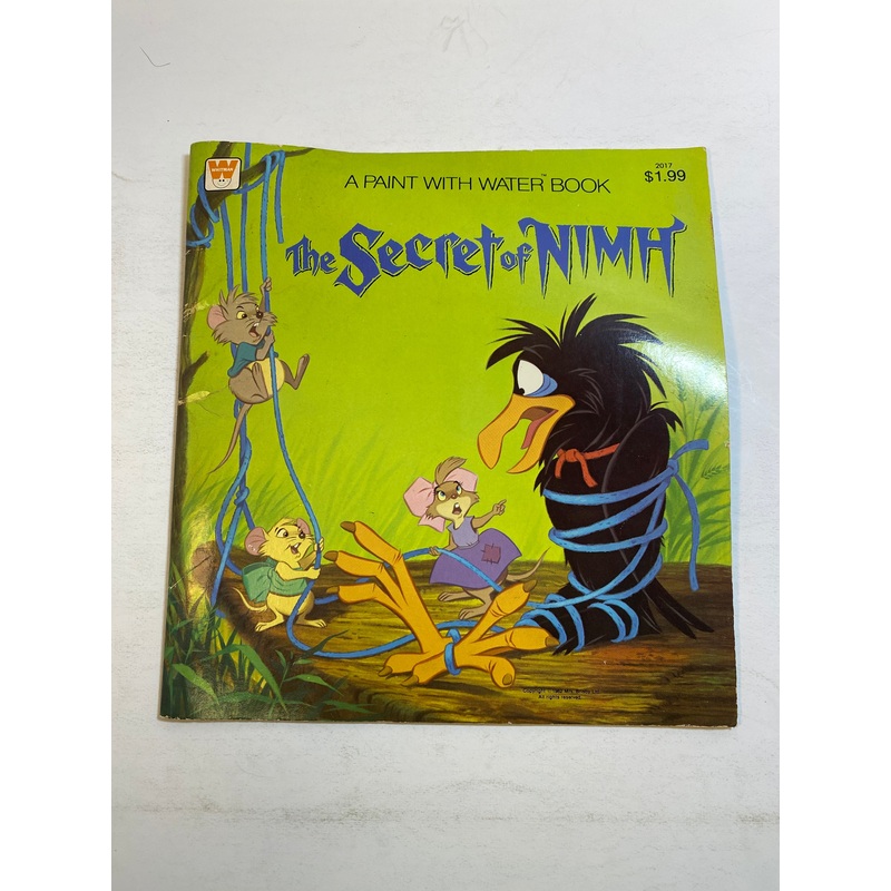 Secret of Nimh Paint with Water Book Whitman Comics