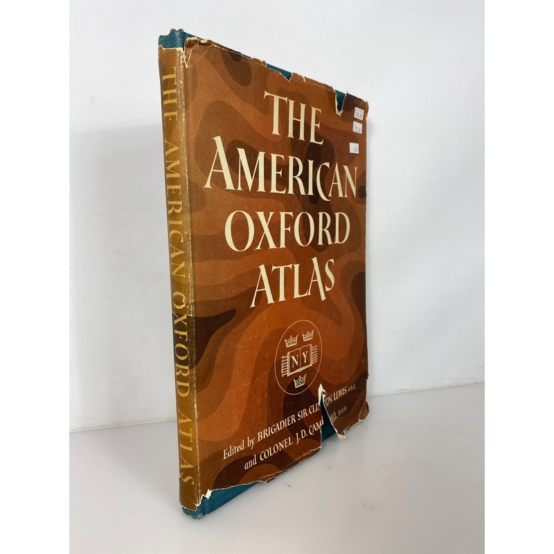 The American Oxford Atlas 1951 by Lewis/Campbell Vintage HC DJ