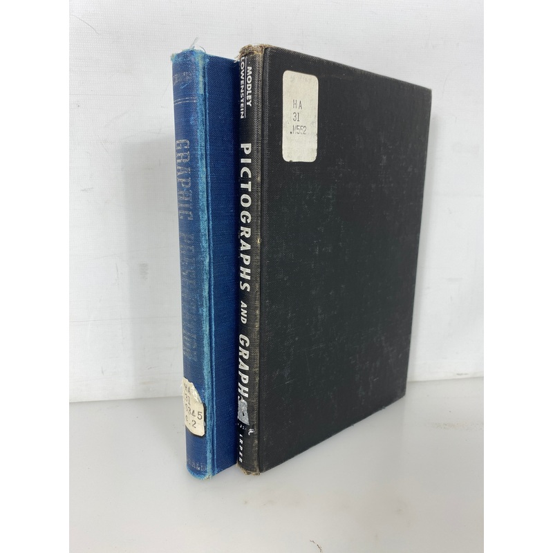 2 Vols: Pictographs & Graphs/Handbook of Graphic Presentation Ex-Library HC