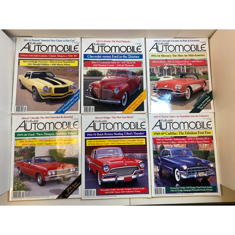 Lot of 12 Collectible Automobile Magazines 1991-1992
