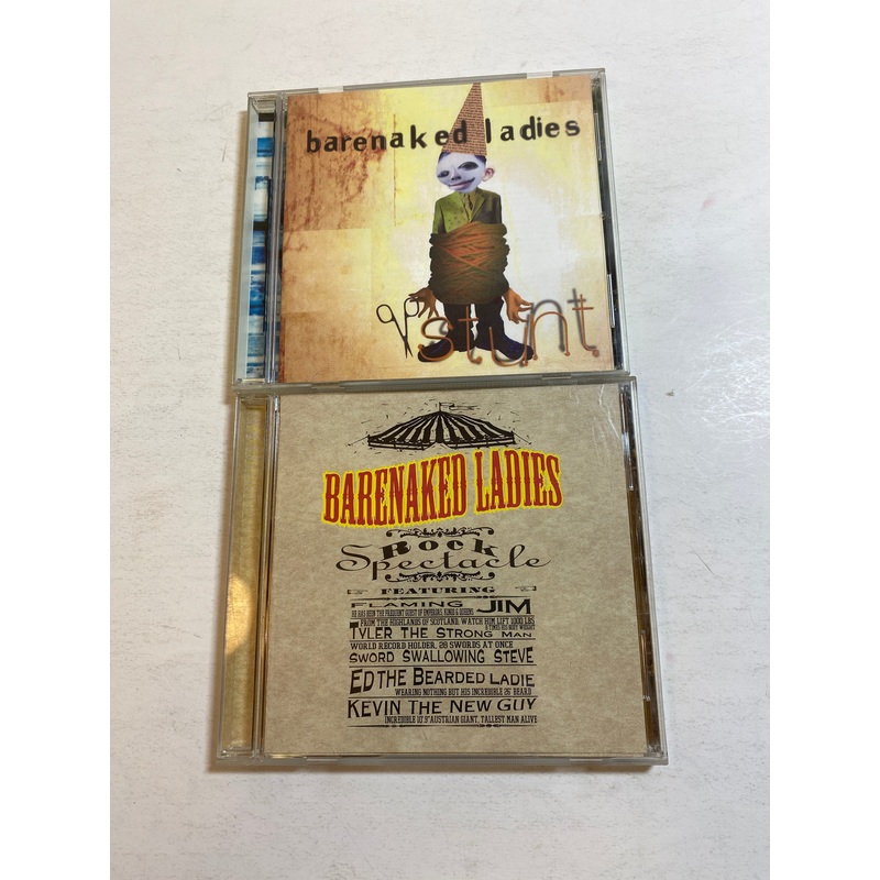 Lot of 2 Barenaked Ladies CDs Stunt Rock Spectacle 1996-1998