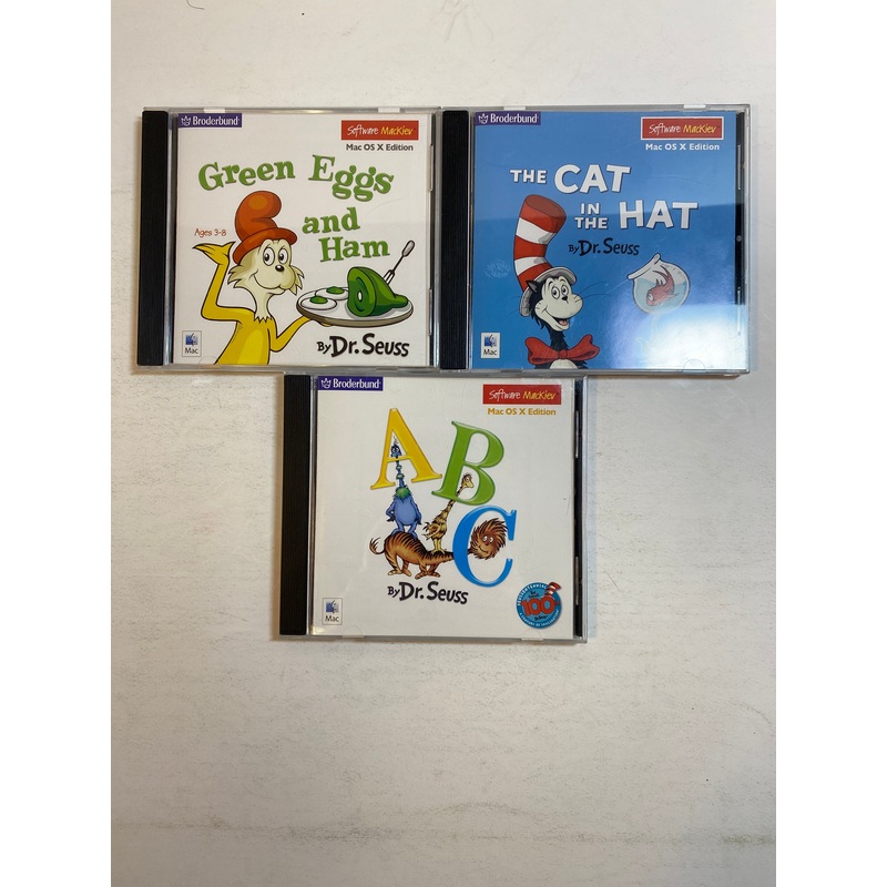 Lot of 3 Dr. Seuss Mac (OS X) Educational games 2006