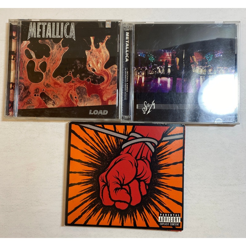 Lot of 3 Metallica CDs Load St. Anger S & M 1996-2003