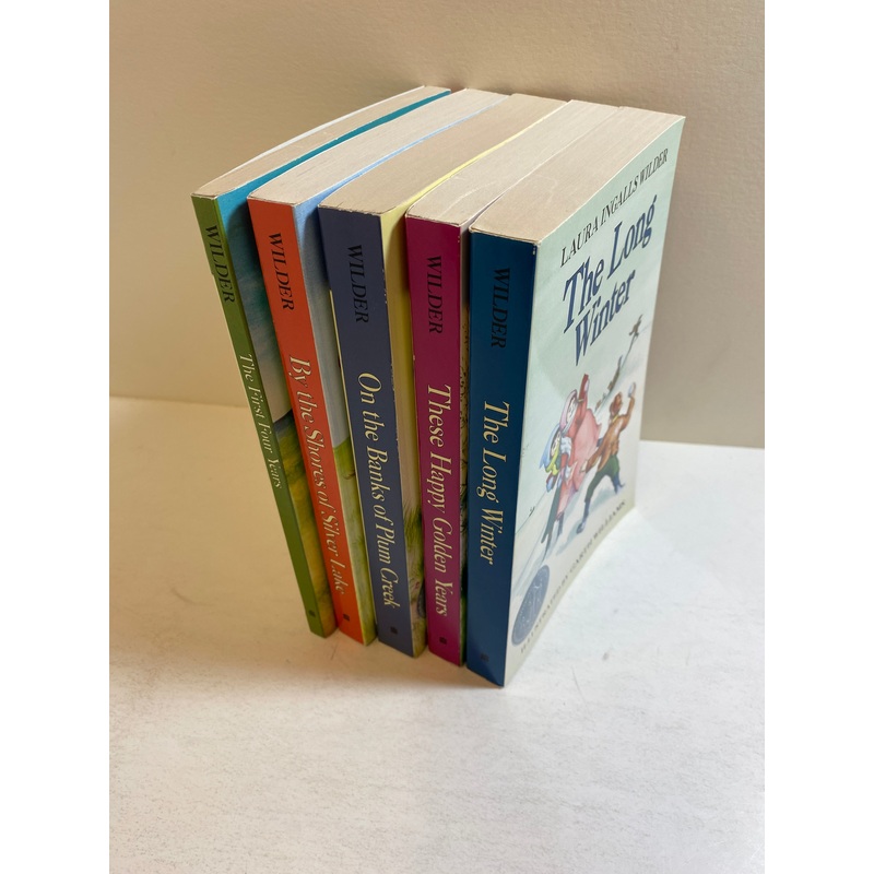 Lot of 5 Laura Ingalls Wilder Little House Books 1981