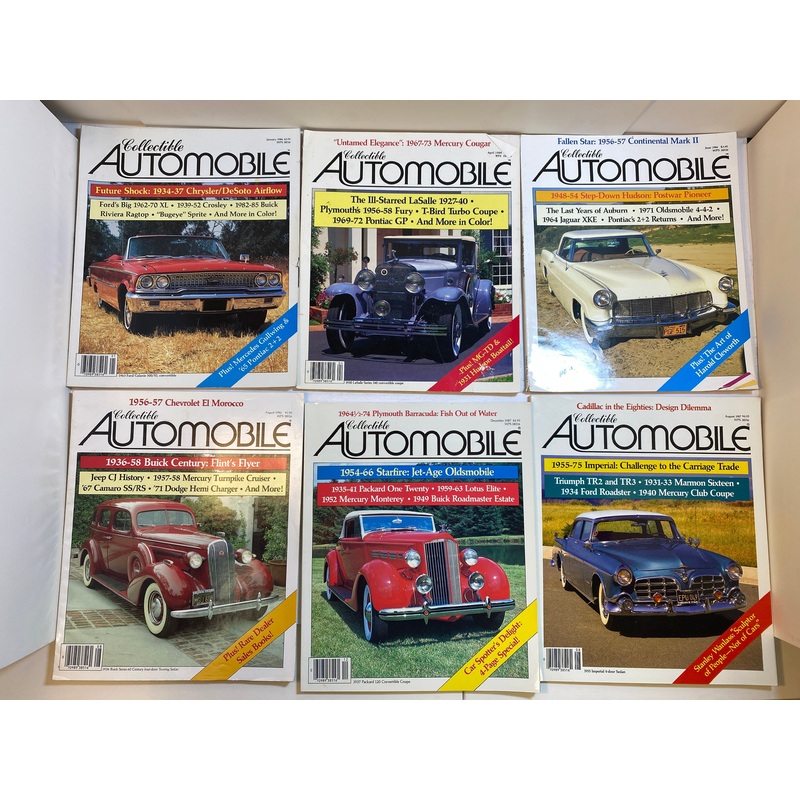 Lot of 7 Collectible Automobile Magazines 1986-1988