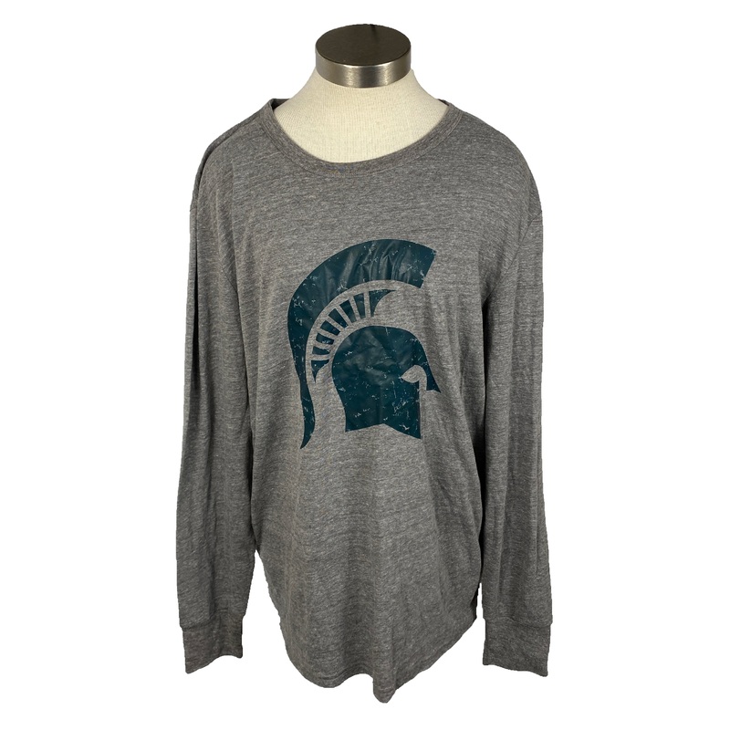 Michigan State University Gray Long-Sleeve T-Shirt Women’s Size L