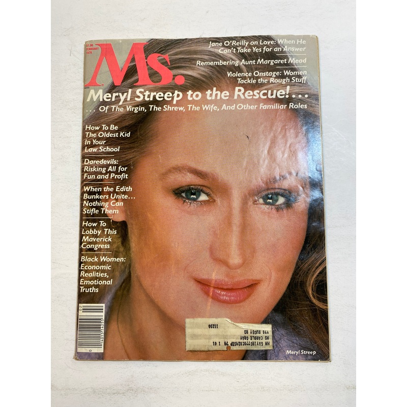 Ms. Magazine Vintage February 1979 Meryl Streep