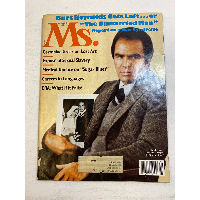 Ms. Magazine Vintage November 1979 Burt Reynolds