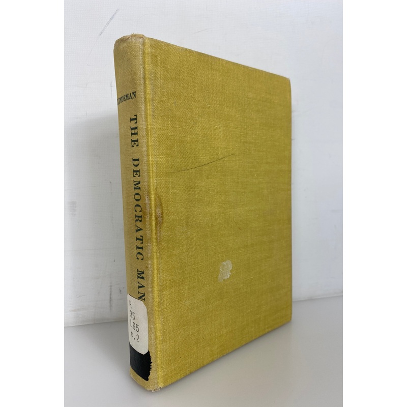 The Democratic Man Selected Writings of Eduard Lindeman Rare Ex-Library HC