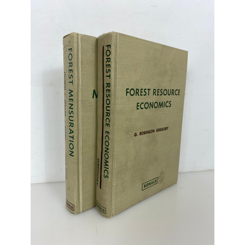 2 Volumes: Forest Mensuration/Forest Resource Economics 1972 Vintage HC