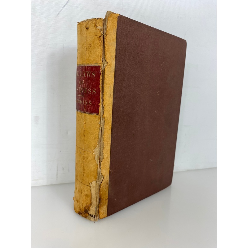 Laws of Business for All the States of the Union Parsons 1870 Antique HC