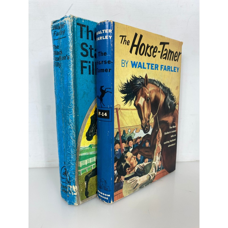 Lot of 2  Walter Farley The Horse-Tamer/The Black Stallion’s Filly 1952-58 HC