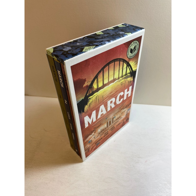 Lot of 3 March John Lewis Graphic Novels 1-3 Slipcover set 2013