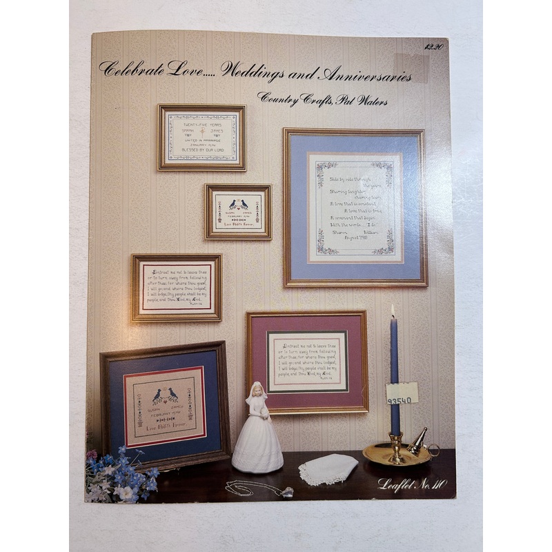 Stitchery Leaflet Country Craft Vtg 1987 CELEBRATE LOVE Pat Waters