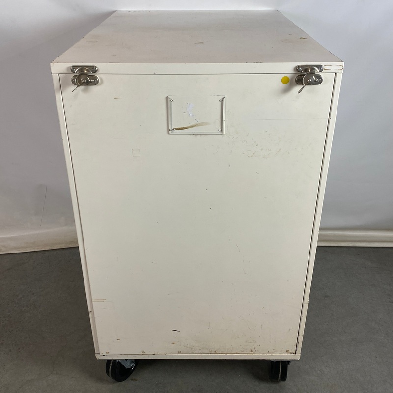 White Shelf Cart w/ Removeable Door