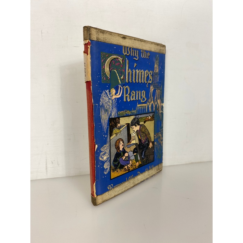 Why the Chimes Rang by Alden 1909 Antique Children’s Christmas Book HC DJ