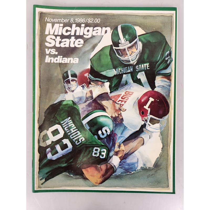 1986 Michigan State vs Indiana Football Program