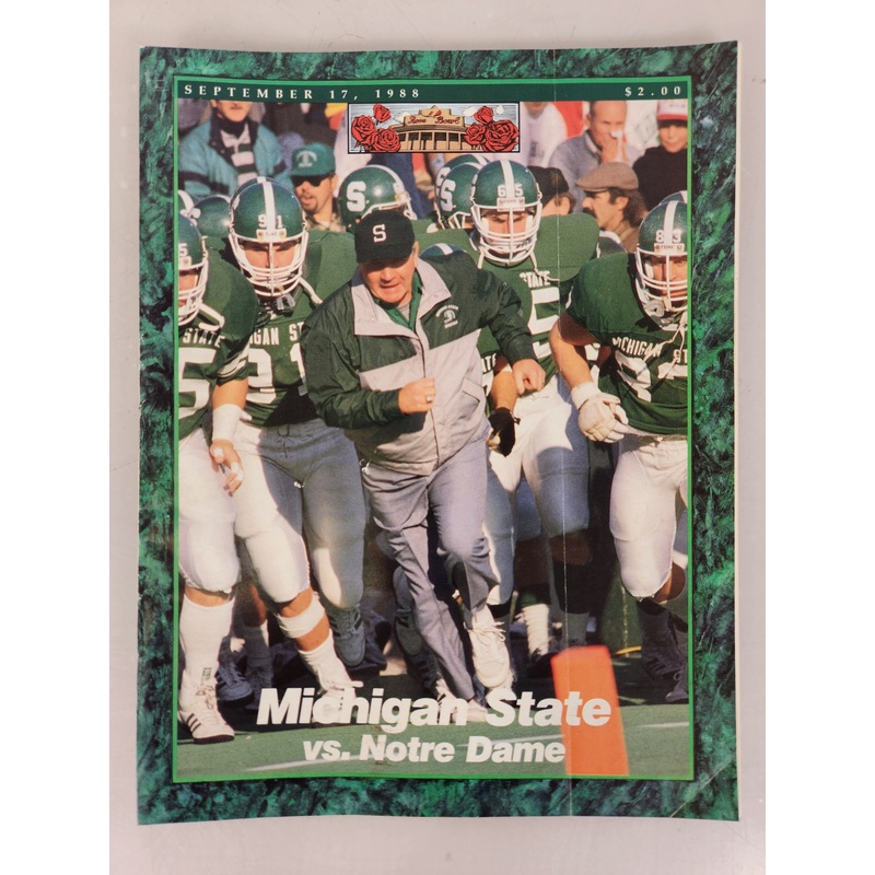 1988 Michigan State vs Notre Dame Football Program