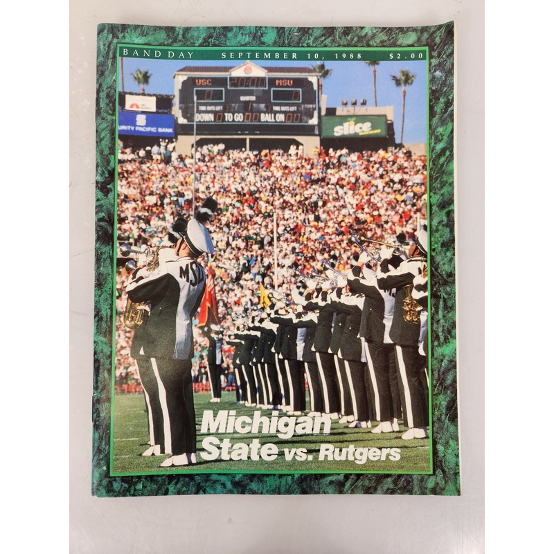 1988 Michigan State vs Rutgers Football Program