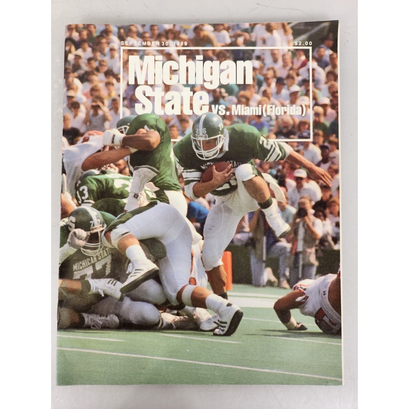 1989 Michigan State vs Miami (Florida) Football Program