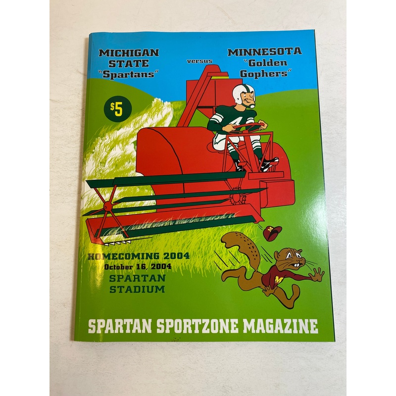 2004 Michigan State vs Minnesota Football Program