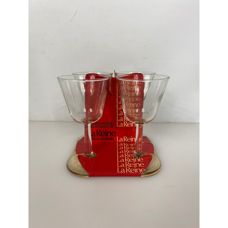 Anchor Hocking Company LaReine Set of 4 Cocktail Glasses