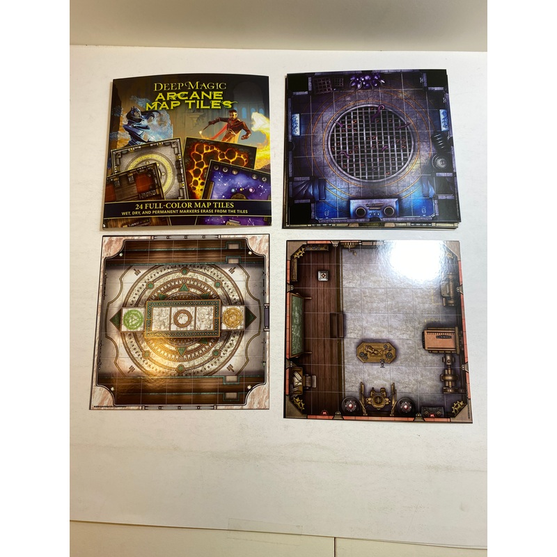 Deep Magic Arcane Map Tiles RPG 12 Double Sided Tiles