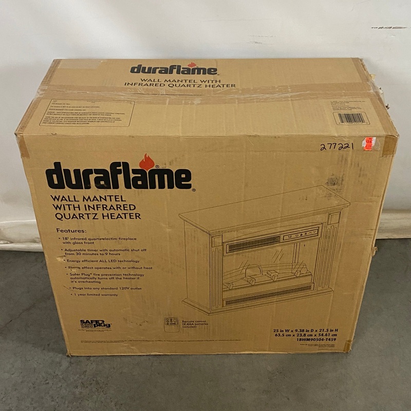 Duraflame #18WM90504-T459 Scarlet White Wall Mounted Mantel *New*