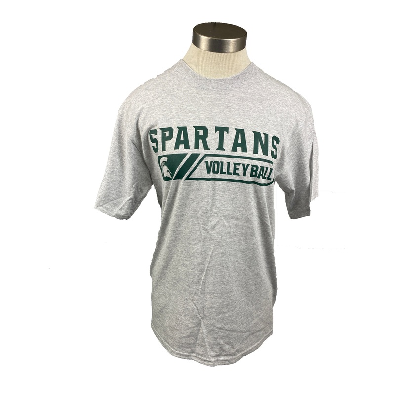 Grey Spartan Volleyball Short Sleeve T-Shirt Unisex Size S