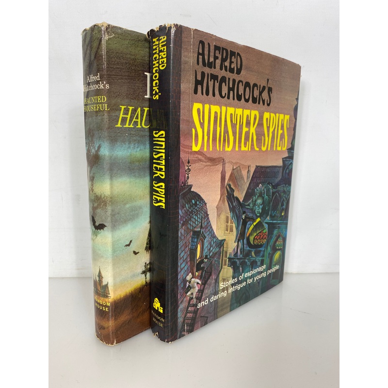 Lot of 2 Alfred Hitchcock: Haunted Houseful/Sinister Spies 1961-66 HC DJ