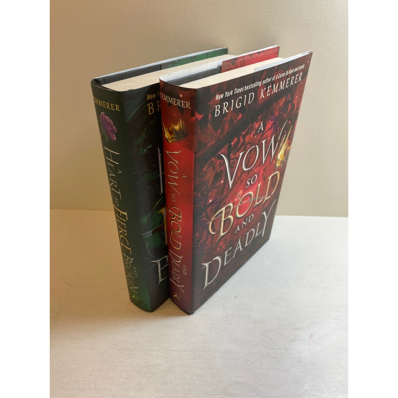 Lot of 2 Brigid Kemmerer Books HCDJ Bloomsbury Press 2020-2021