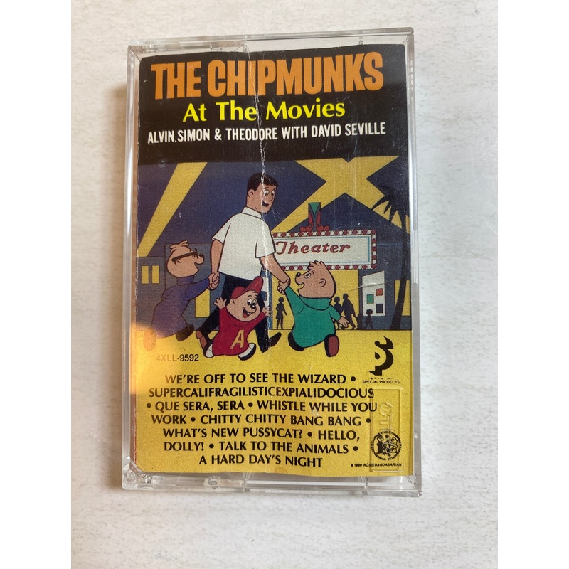 The Chipmunks at the Movies Cassette Tape 1987
